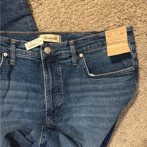 NWT Madewell 90’s Straight Jeans - Picture 7 of 7